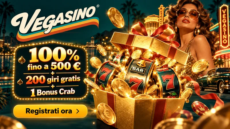 Condizioni del bonus Vegasino: requisiti x35 e 200 giri in 10 giorni